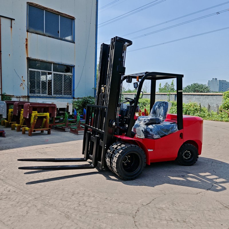 Dual Front Wheel High Mast Forklift