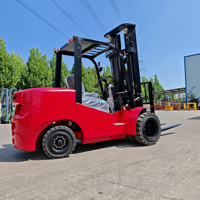 Dual Front Wheel High Mast Forklift